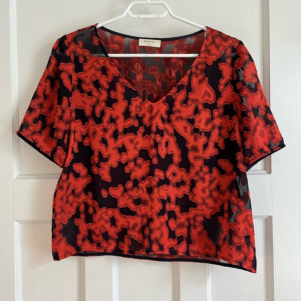 Babaton Deep orange and Navy burn out too